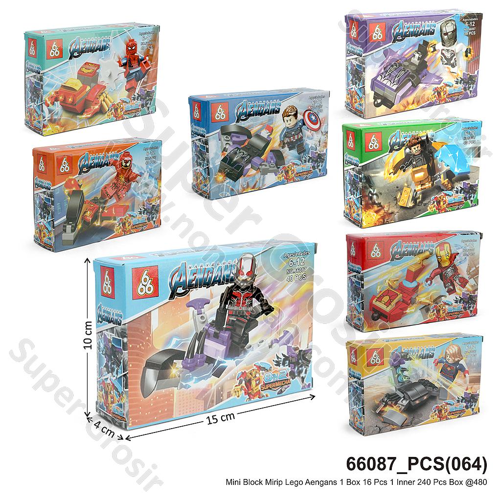 (ONLINE) Mini Block Avengers Kendaraan Aengans Box @1