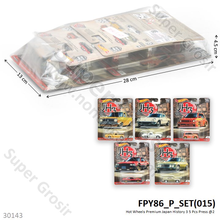 Hot Wheels Japan History 3 1 Set 5 Pcs Press @2