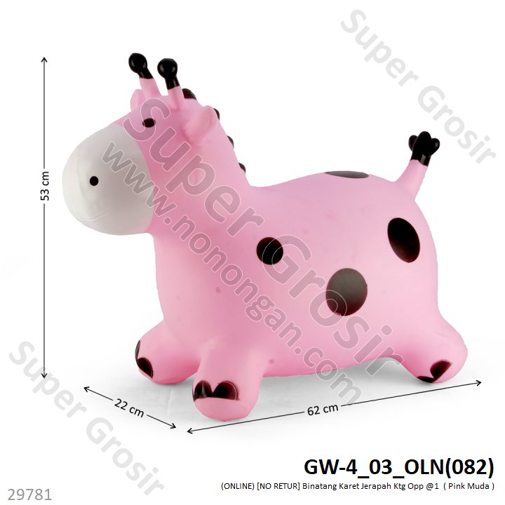 Binatang Karet Jerapah Ktg Opp @1