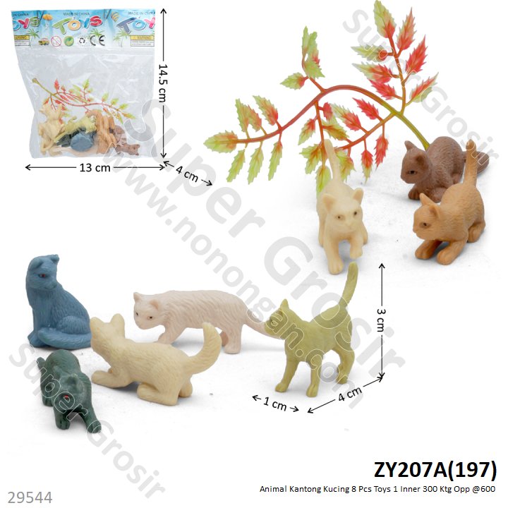 Hewan Kucing Set 8 Pcs Toys 1 Inner 300 Ktg Opp @600