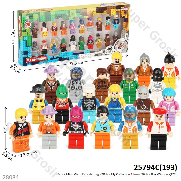 Mini Block Figure 20 Pcs My Collection 1 Inner 36 Pcs Box Window @72 