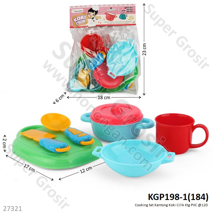 Cooking Set Talenan Koki Cilik Ktg PVC @120