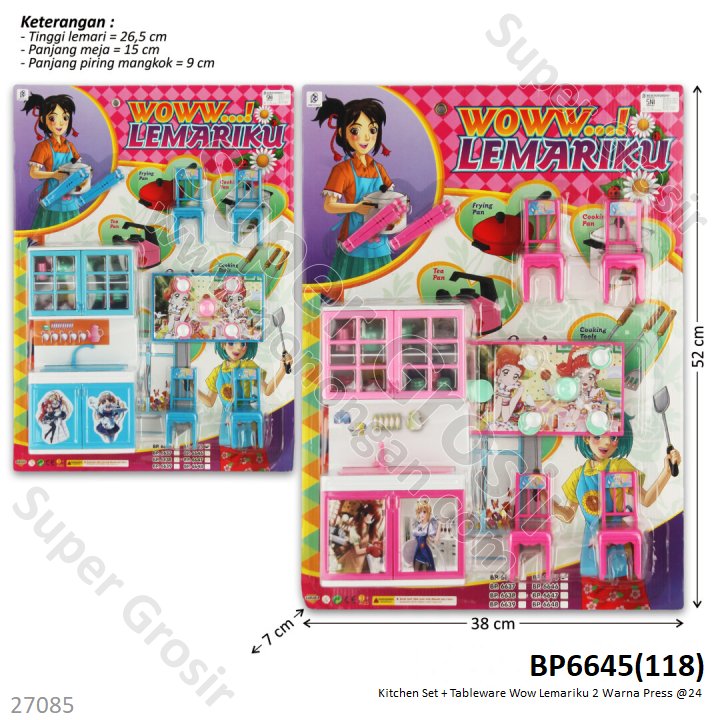 Kitchen Set + Tableware Woww Lemariku Press @24