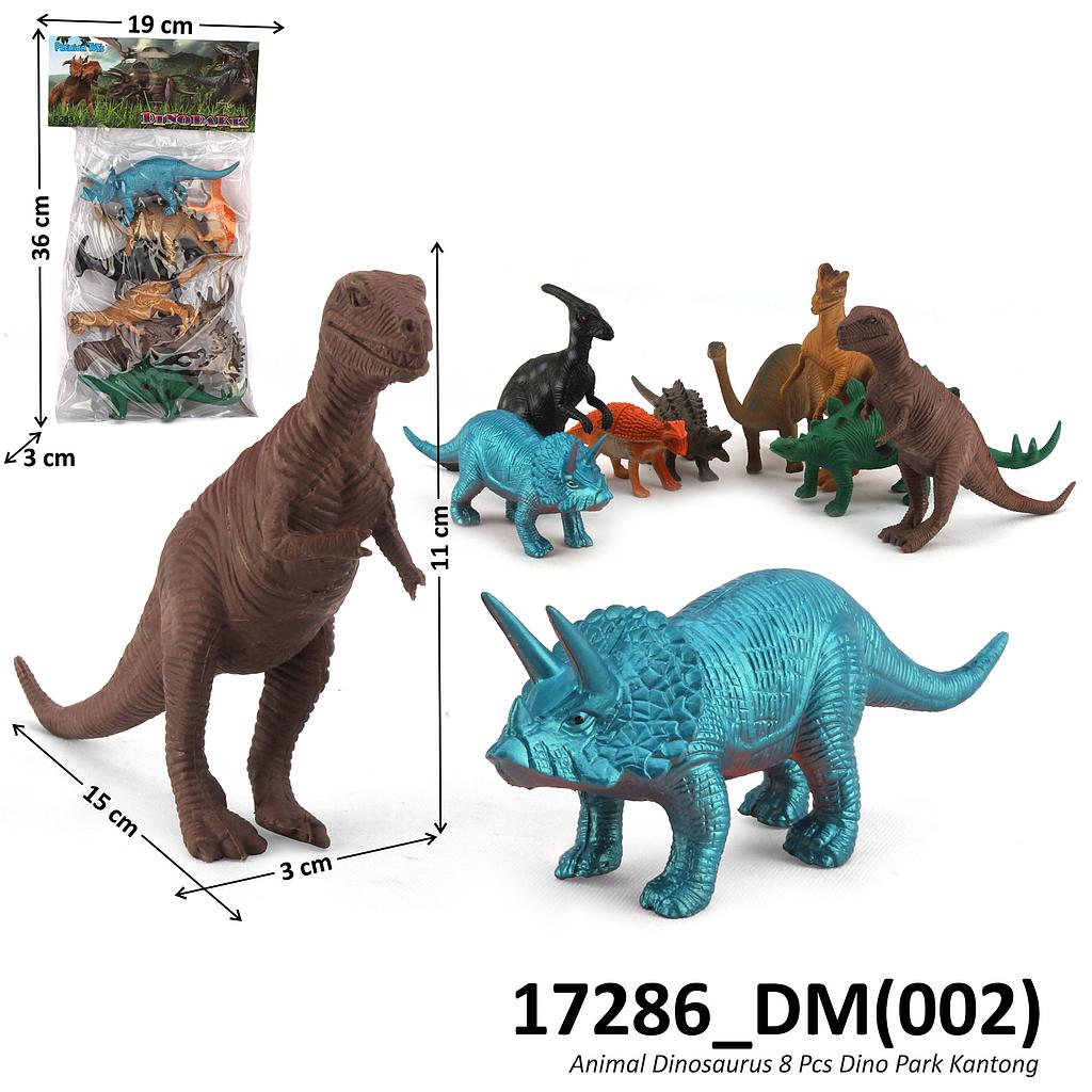 Dinosaurus Kantong 8 Pcs Dino Park / World F283 1 Inner 36 Pcs Ktg PVC @72