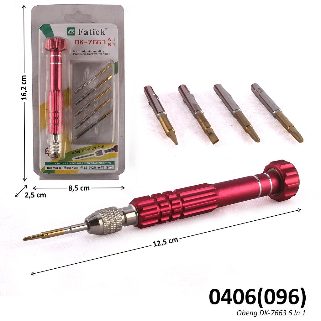 Obeng 6 In 1 DK-7663 Press @360