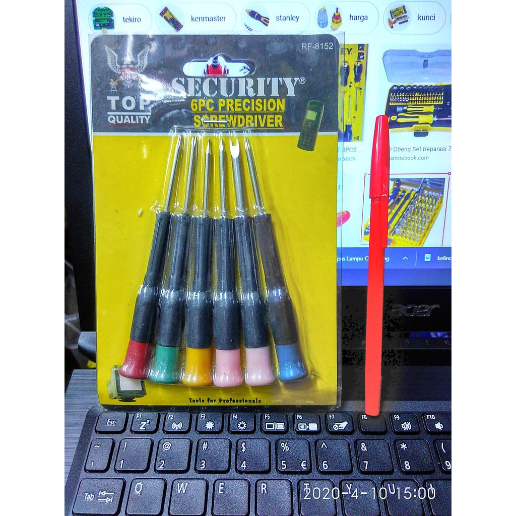 Obeng Set 6 Pcs RF-8152/8153 Pess @240