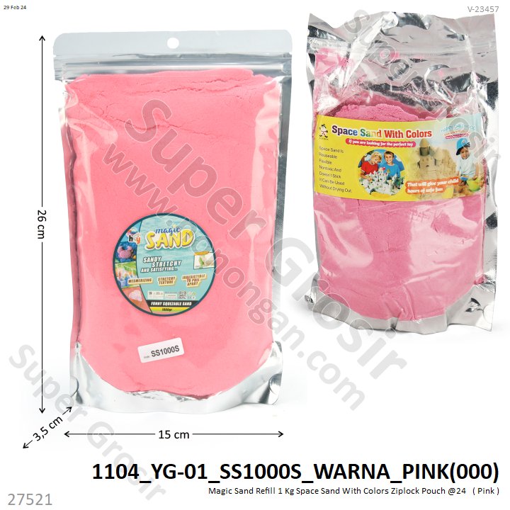 Magic Sand Refill 1 Kg Space Sand With Colors Ziplock Pouch @24 