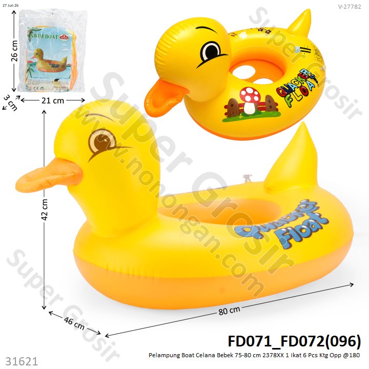 Pelampung Boat Celana Bebek 75-80 cm 2378XX 1 Ikat 6 Pcs Ktg Opp @180