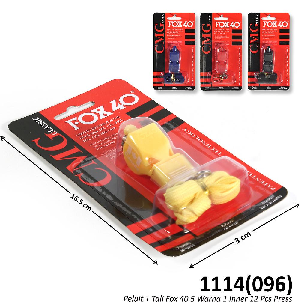 Peluit + Tali Fox 40 5 Warna 1 Inner 12 Pcs Press @240