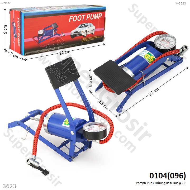 Pompa Injak Tabung Besi Foot Pump Box @25