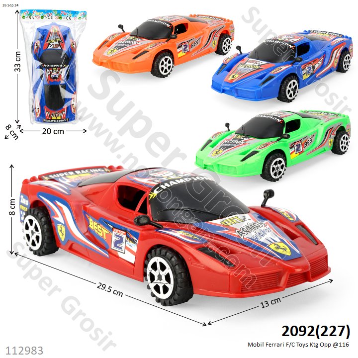 Mobil Sedan Ferrari F/C 30 cm Toys Ktg Opp @116