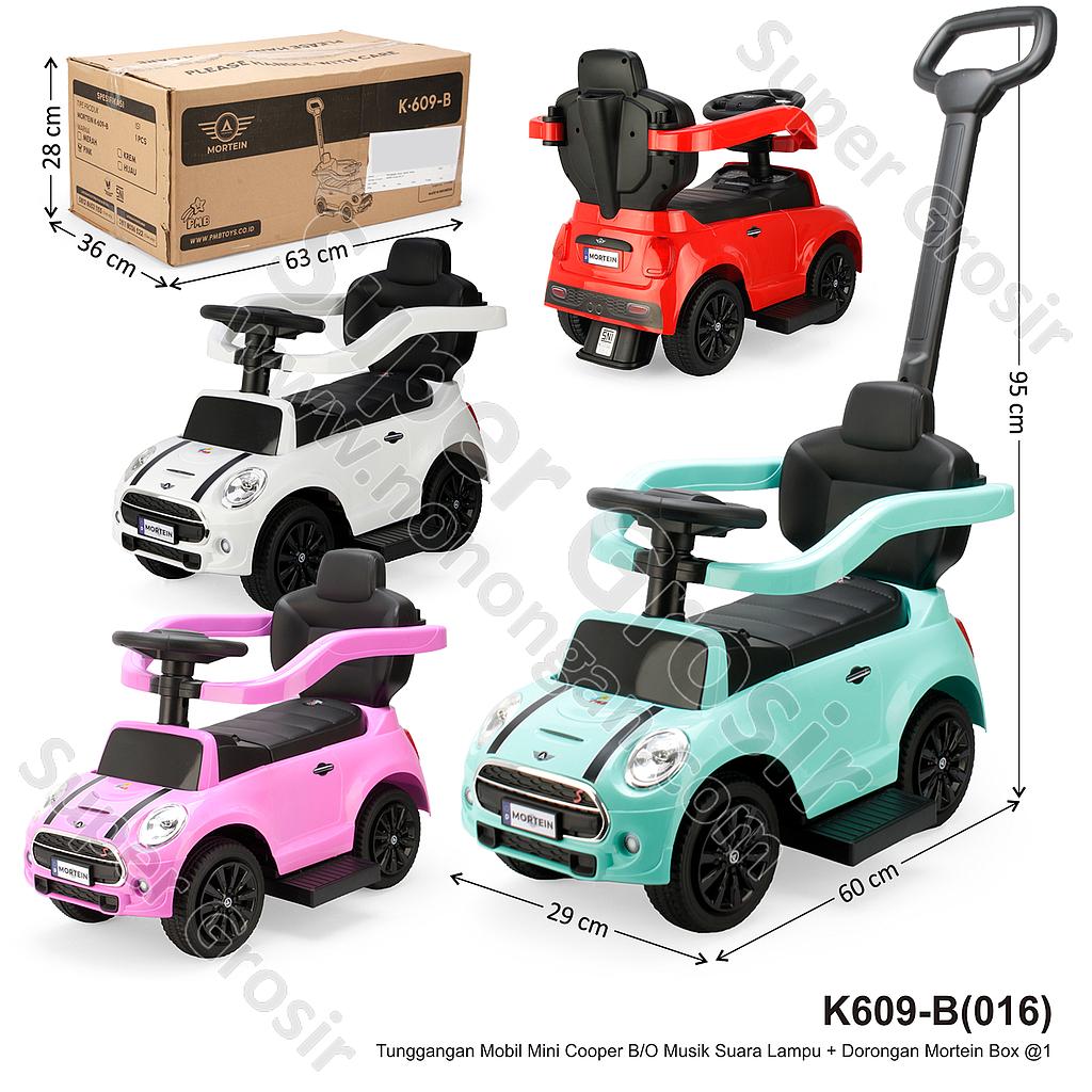 Tunggangan Mobil Mini Cooper B/O Musik Suara Lampu + Dorongan Mortein Box @1