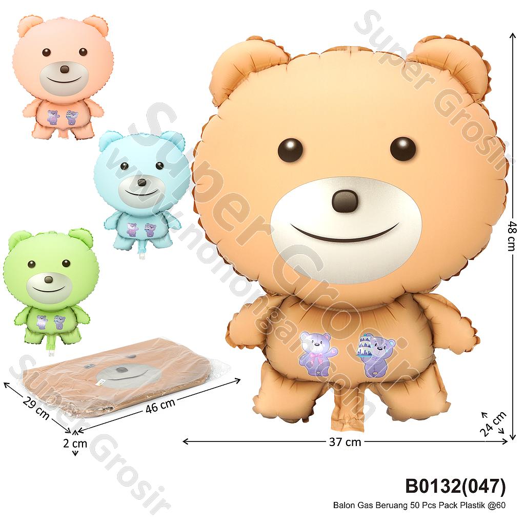 Balon Gas Beruang 50 Pcs Pack Plastik @60