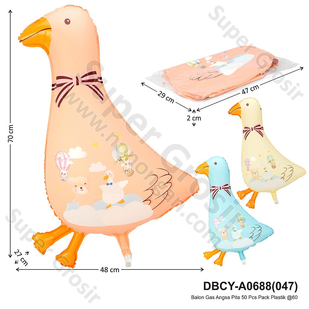 Balon Gas Angsa Pita 50 Pcs Pack Plastik @60