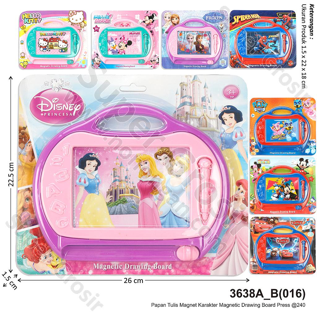 Papan Tulis Magnet Karakter Magnetic Drawing Board Press @240