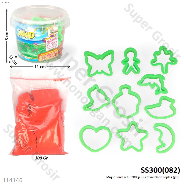 Magic Sand Set Cetakan 300 gr Sand Toples @96