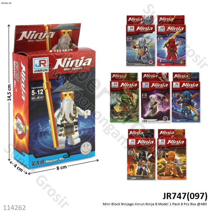Mini Block Ninjago Jinrun Ninja 8 Model 1 Pack 8 Pcs Box @480