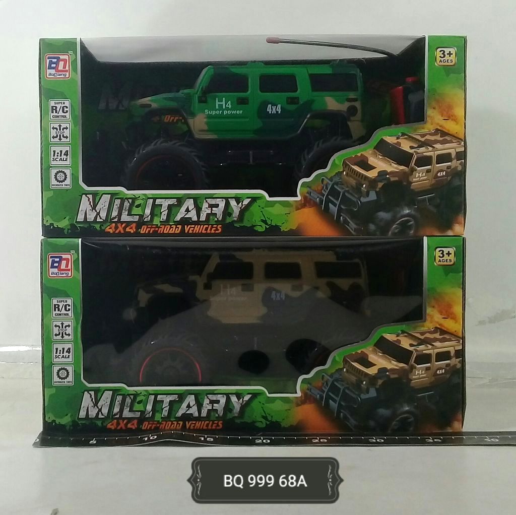 R/C Mobil Jeep Tentara 1:14 Military Box Window @18