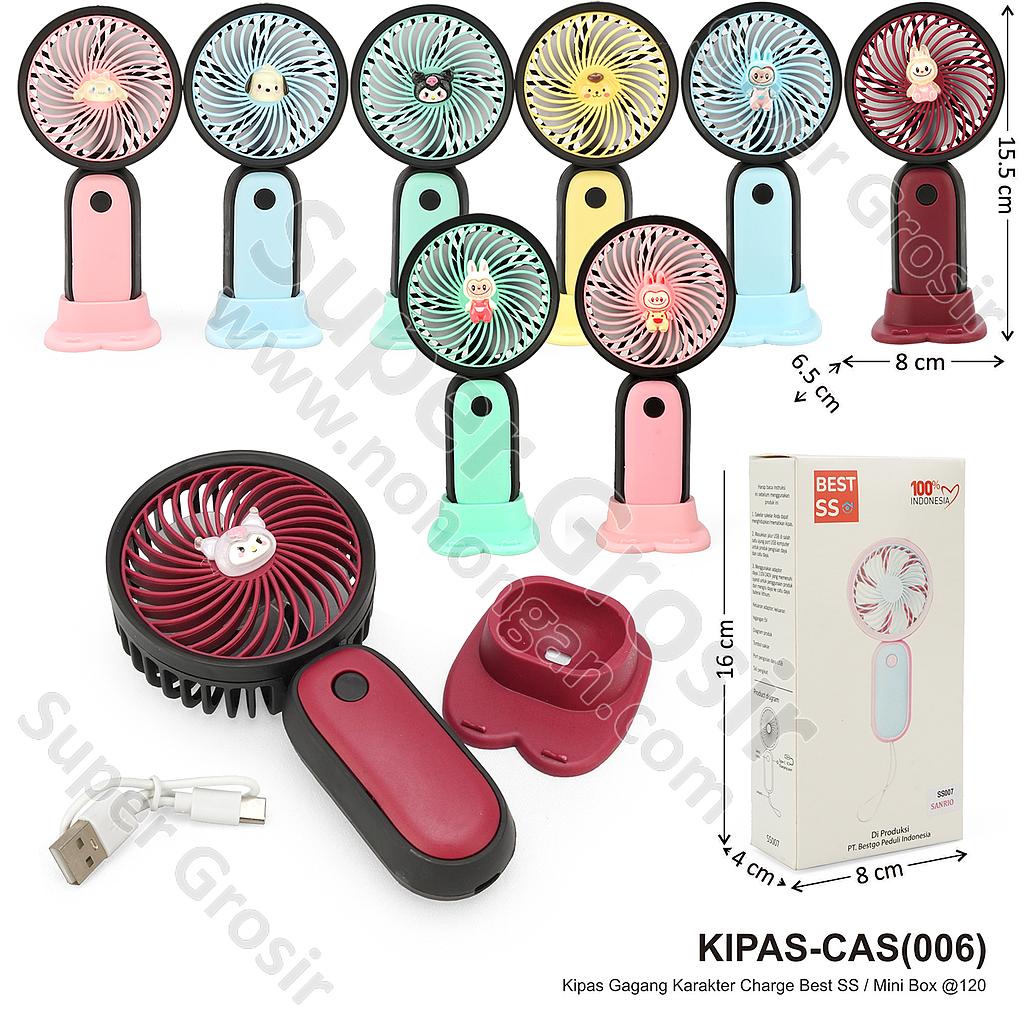 Kipas Angin Genggam Karakter Charge Best SS / Mini Box @144