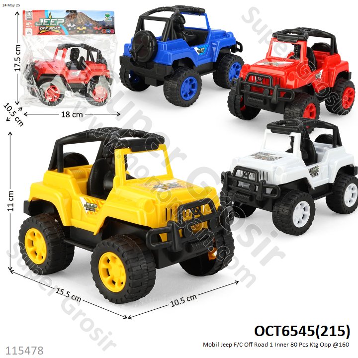 Mobil Jeep F/C Off Road 1 Inner 80 Pcs Ktg Opp @160