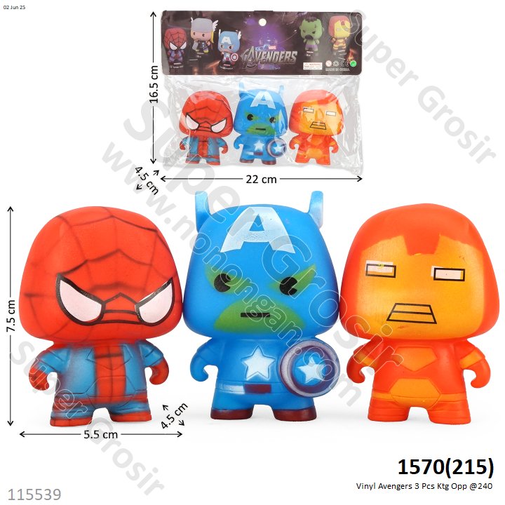 Vinyl Avengers 3 Pcs Ktg Opp @240