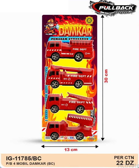 Kendaraan Set 4 Pcs P/B 1 Inner 132 Pcs Press @264