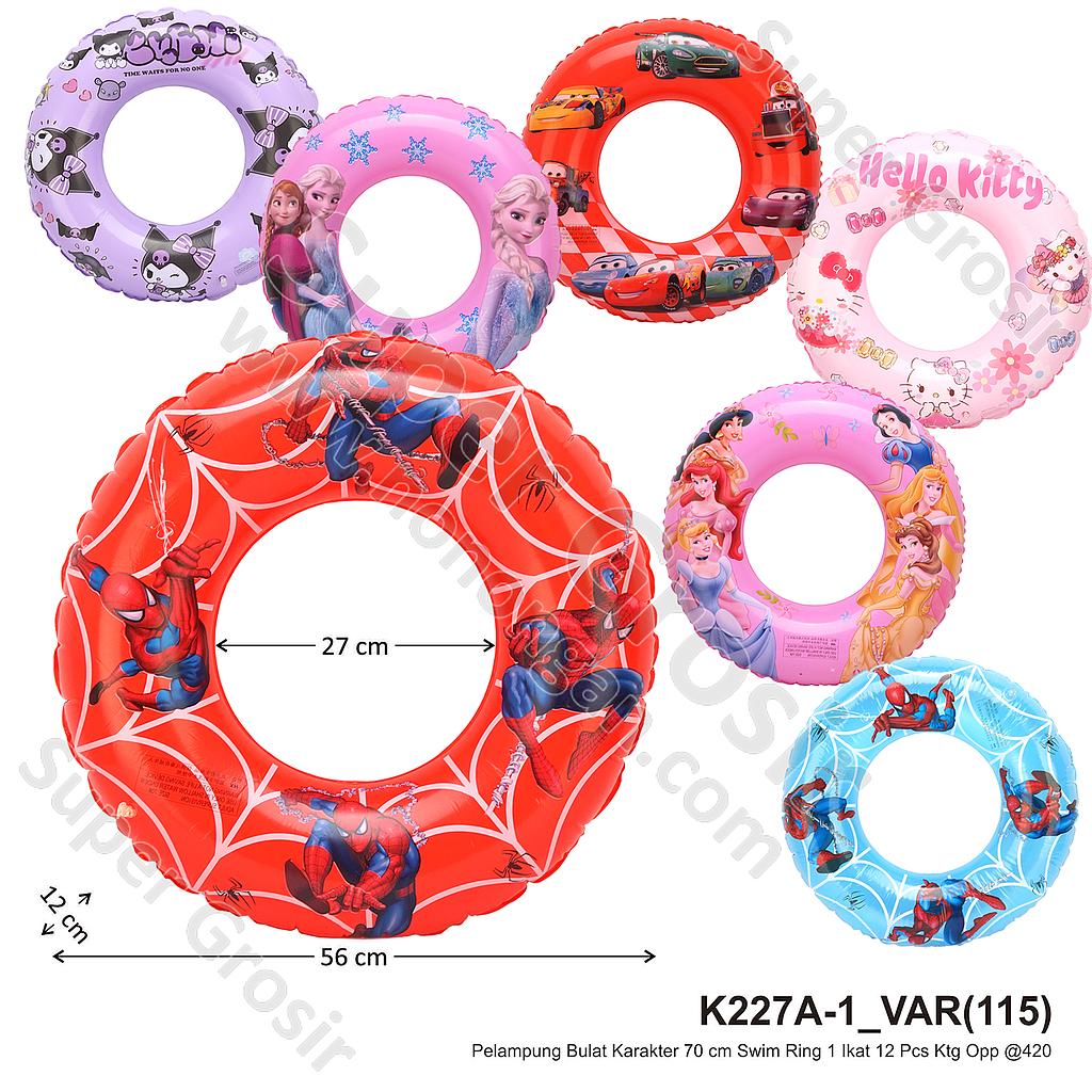 Pelampung Bulat Karakter 70 cm Swim Ring 1 Ikat 12 Pcs Ktg Opp @420
