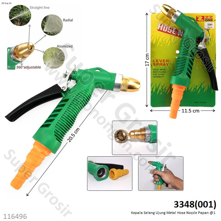 Kepala Selang Ujung Metal Hose Nozzle Papan @1