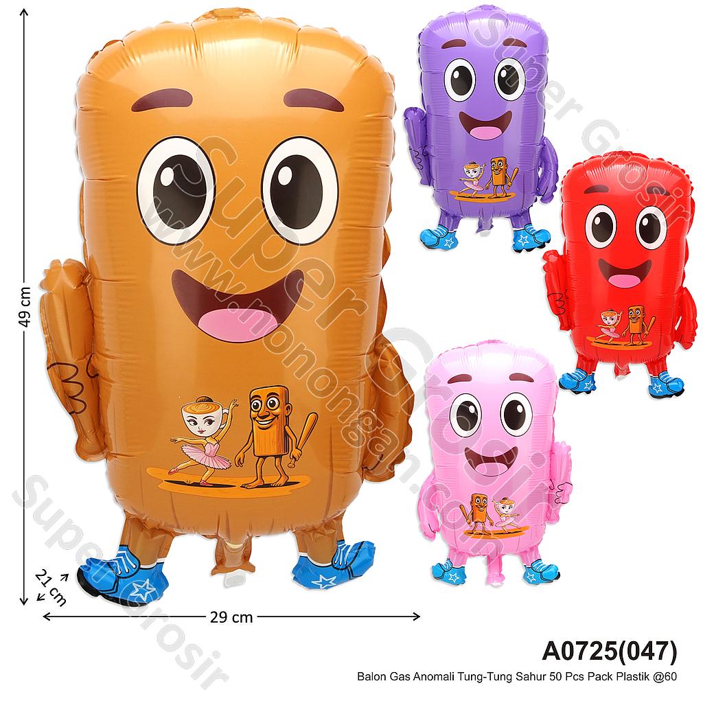 Balon Gas Anomali Tung-Tung Sahur 50 Pcs Pack Plastik @60