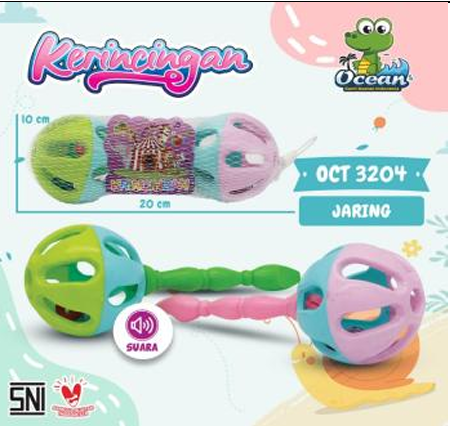 Kerincing Gagang 2 Pcs Kerincingan 1 Inner 125 Pcs Jala @250