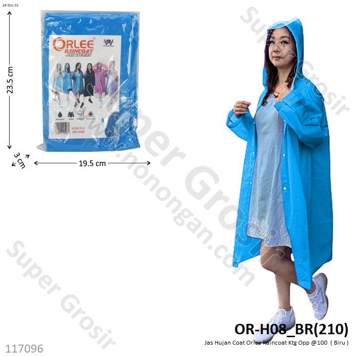 Jas Hujan Coat Orlee Raincoat Ktg Opp @100