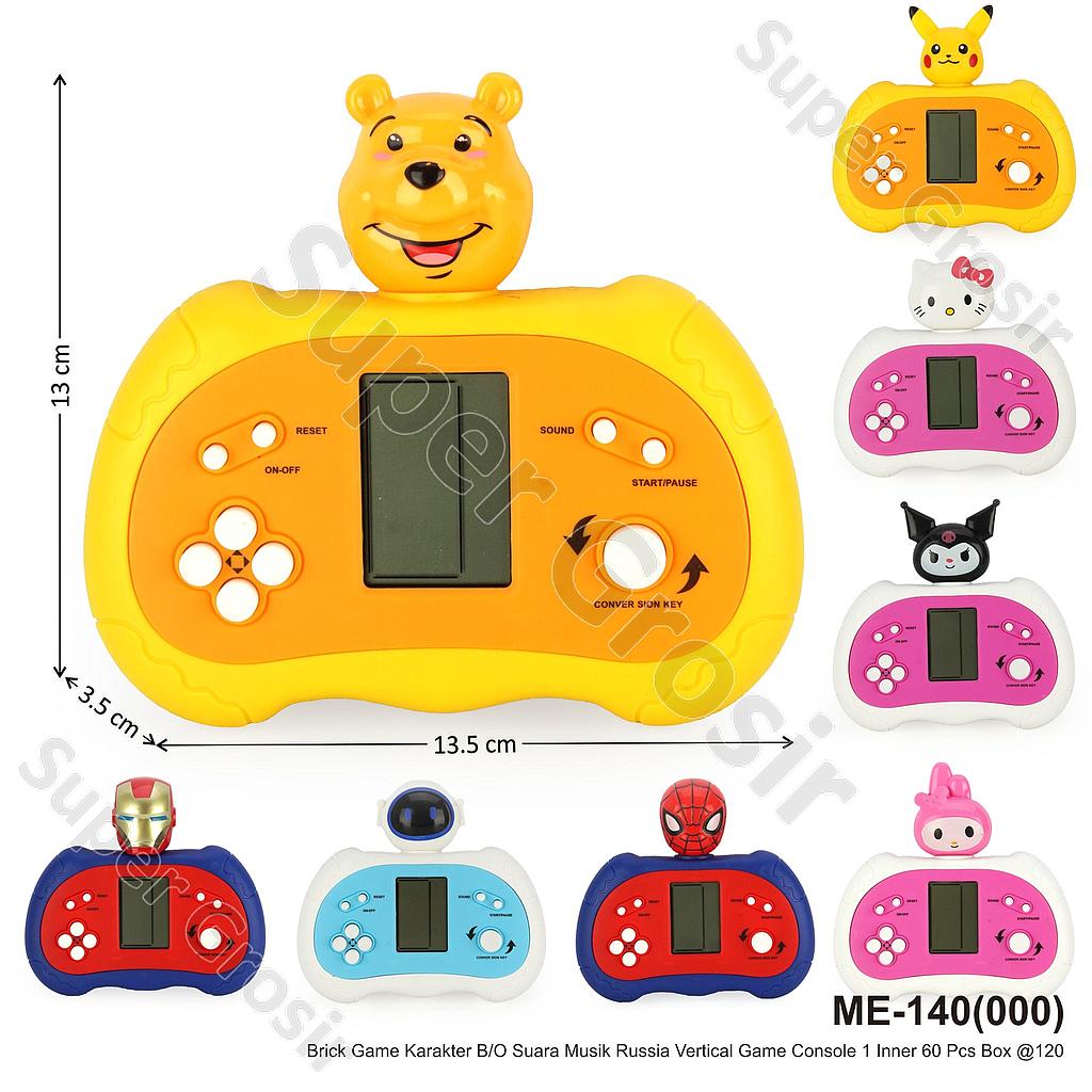 Brick Game Karakter B/O Suara Musik Russia Vertical Game Console 1 Inner 60 Pcs Box @120