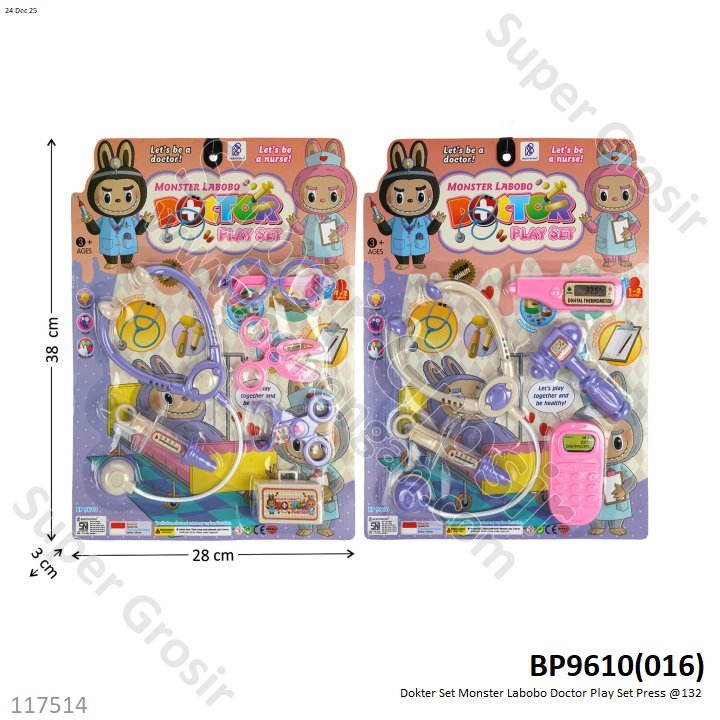 Dokter Set Monster Labobo Doctor Play Set Press @132