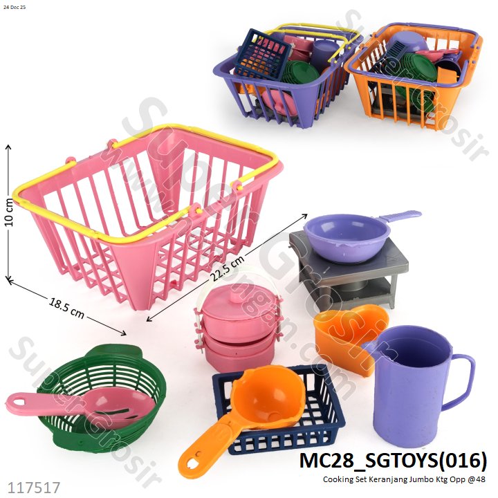Cooking Set Keranjang Jumbo Ktg Opp @48