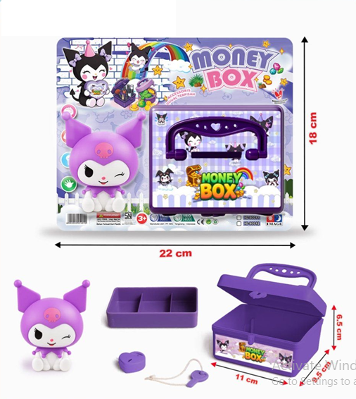 Celengan + Kuromi Money Box 1 Inner 84 Pcs Press @168