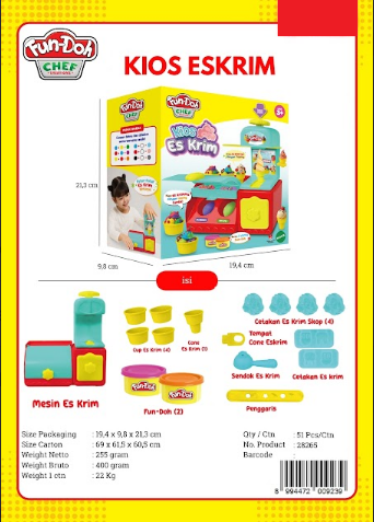 Fun-Doh Kios Es Krim Box @51