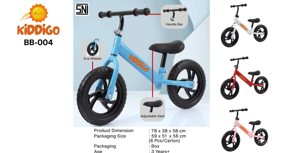 Tunggangan Sepeda Balance Bike Kiddigo Box @1