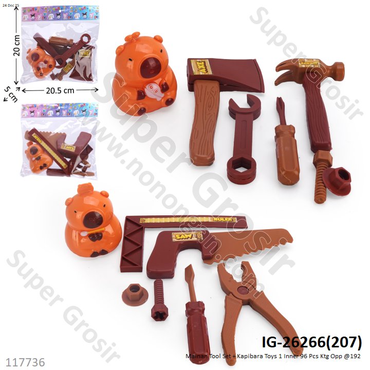 Mainan Tool Set + Kapibara Toys 1 Inner 96 Pcs Ktg Opp @192