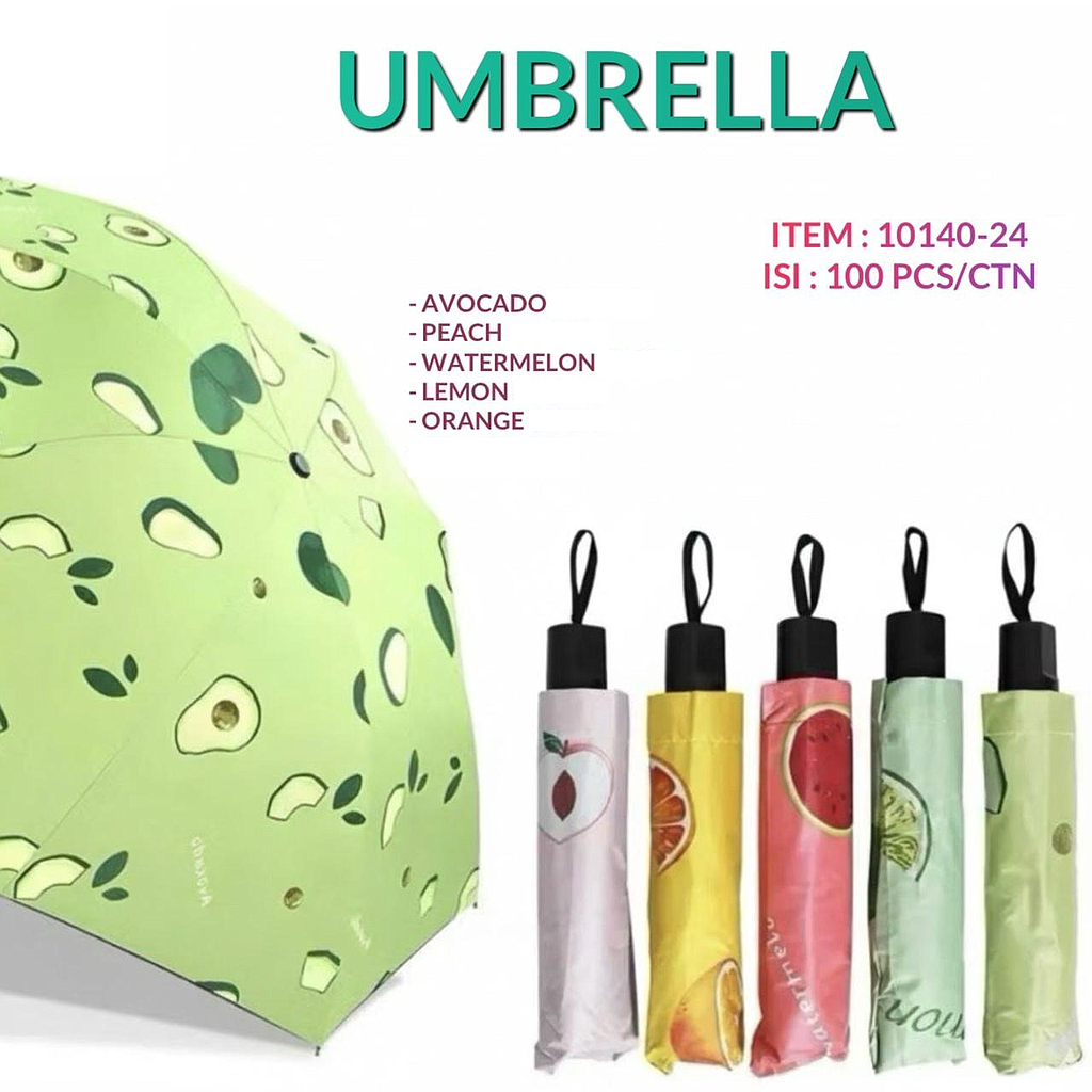 Payung Lipat Motif Buah Ktg Opp @100