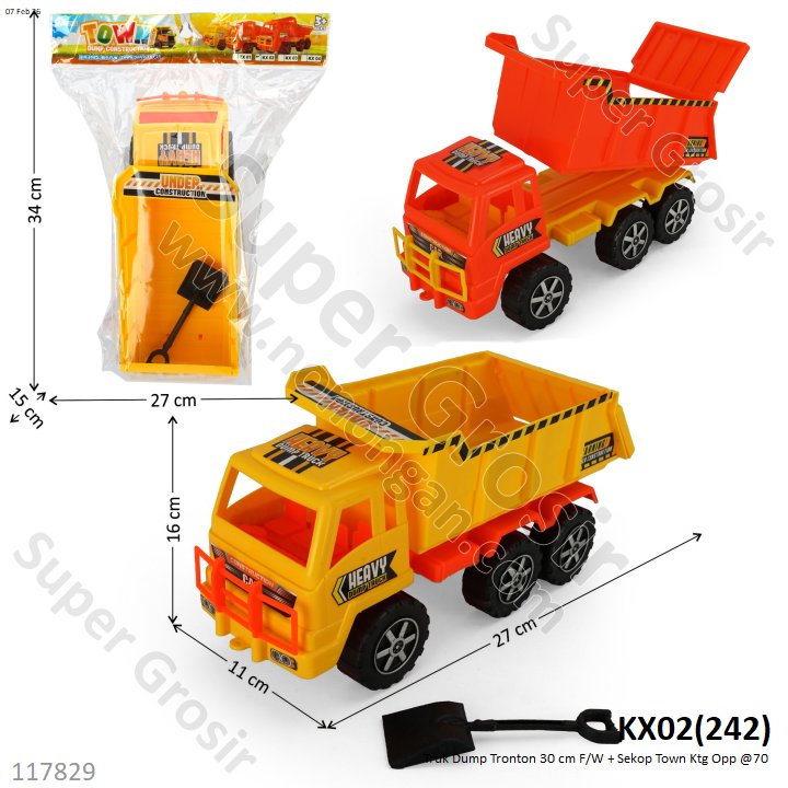 Truk Dump Tronton 30 cm F/W + Sekop Town Ktg Opp @70