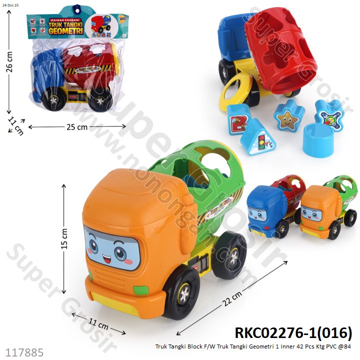 Truk Tangki Block F/W Truk Tangki Geometri 1 Inner 42 Pcs Ktg PVC @84
