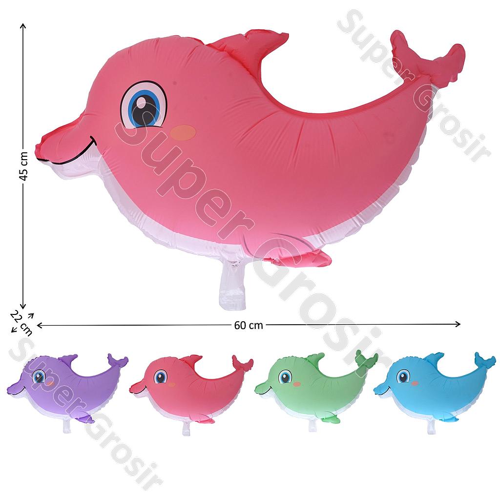 Balon Gas Lumba-Lumba 50 Pcs Pack Plastik @60