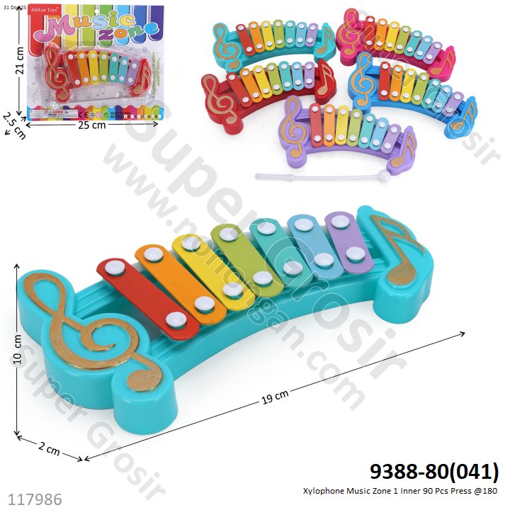 Xylophone Music Zone 1 Inner 90 Pcs Press @180