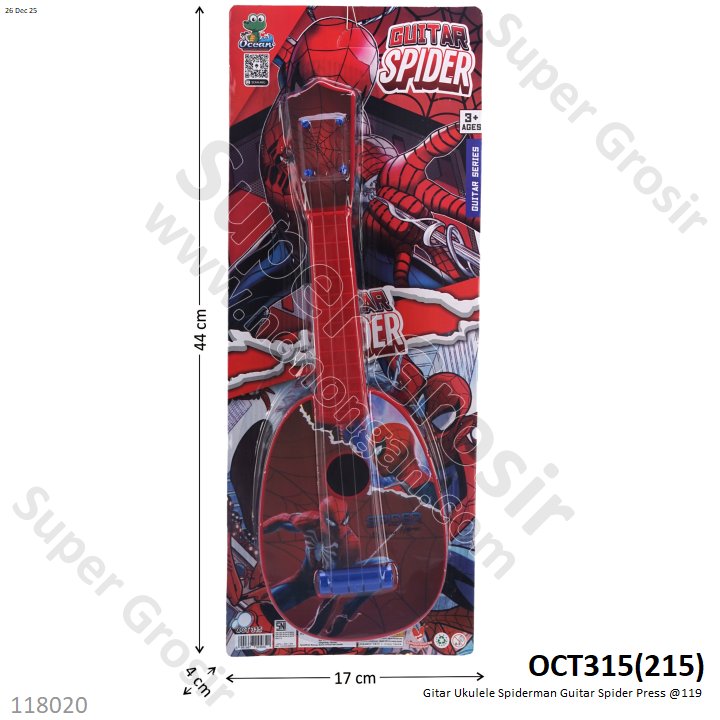 Gitar Ukulele Spiderman Guitar Spider Press @119