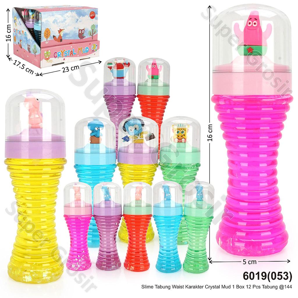 Slime Tabung Waist Karakter Crystal Mud 1 Box 12 Pcs Tabung @144