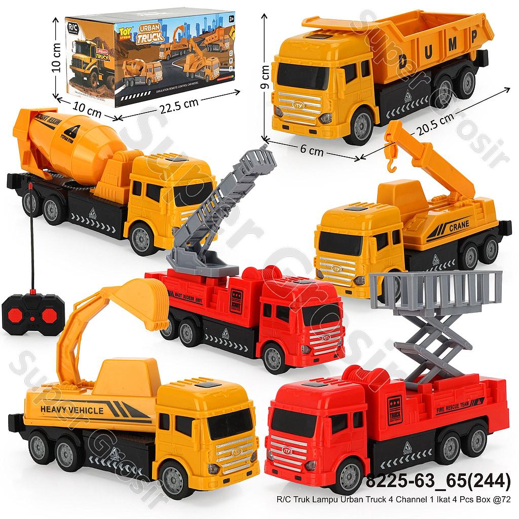 R/C Truk Lampu Urban Truck 4 Channel 1 Ikat 4 Pcs Box @72