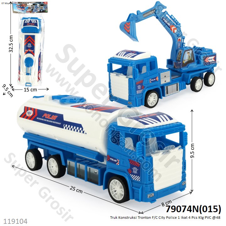Truk Konstruksi Tronton F/C City Police Ktg PVC @48