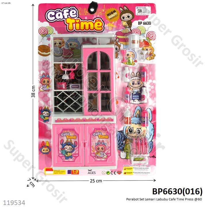 Perabot Set Lemari Labubu Cafe Time Press @60