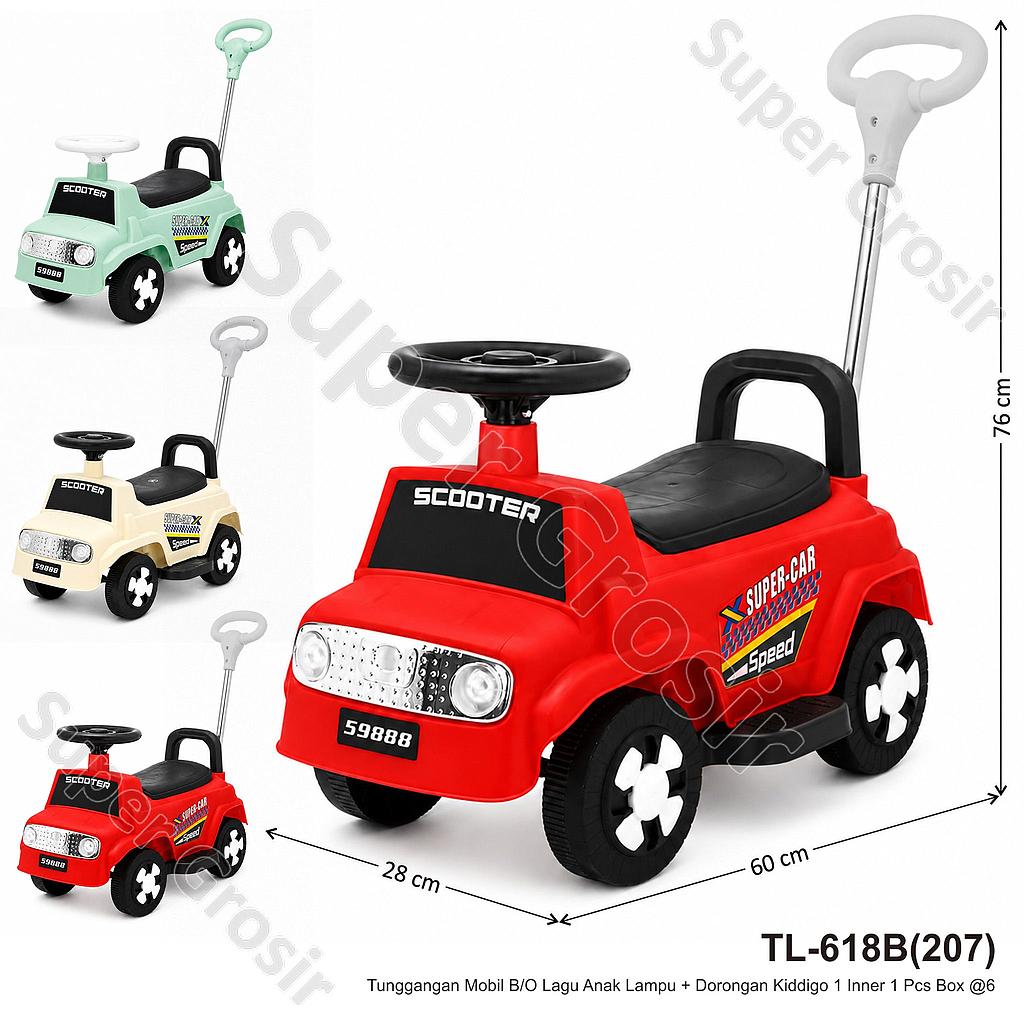 Tunggangan Mobil B/O Lagu Anak Lampu + Dorongan Kiddigo 1 Inner 1 Pcs Box @6