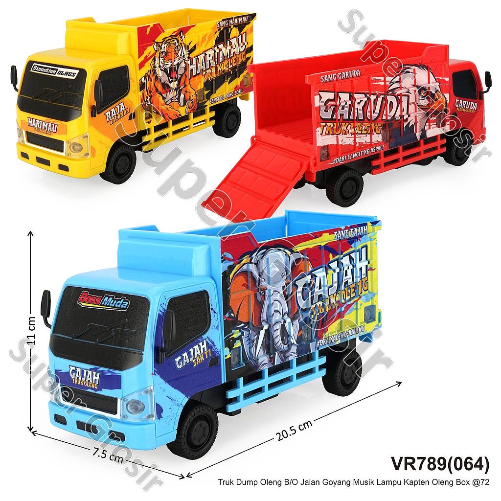 Truk Dump Oleng B/O Jalan Goyang Musik Lampu Kapten Oleng Box @72